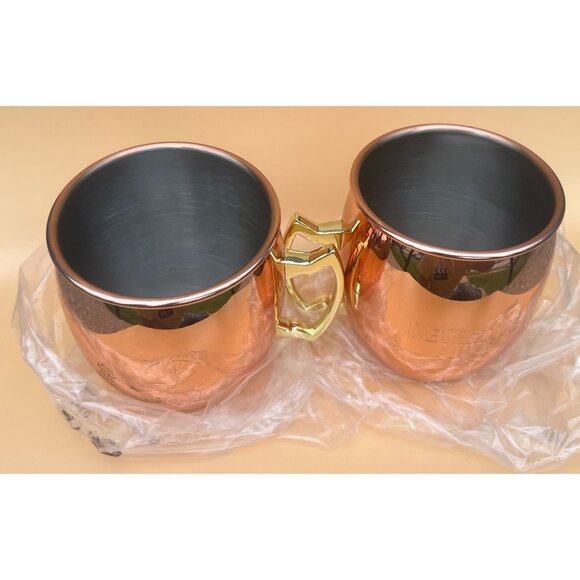Pair Hunt A Killer Detective Juice Copper Moscow Mule Mugs Nickel-Lined 16oz - Picture 2 of 9